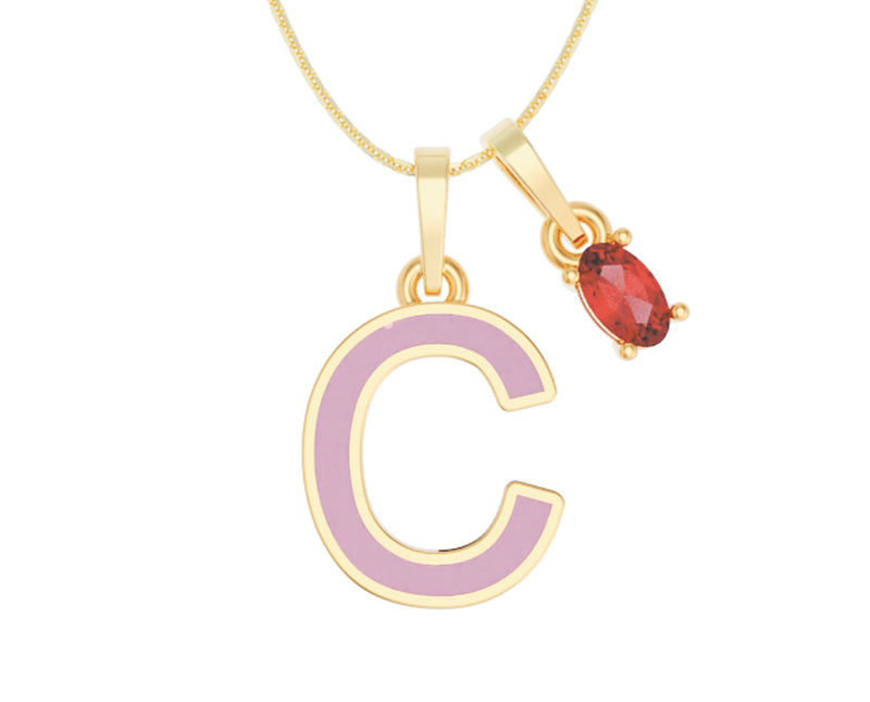 Inicial Esmaltada con Zirconia Roja