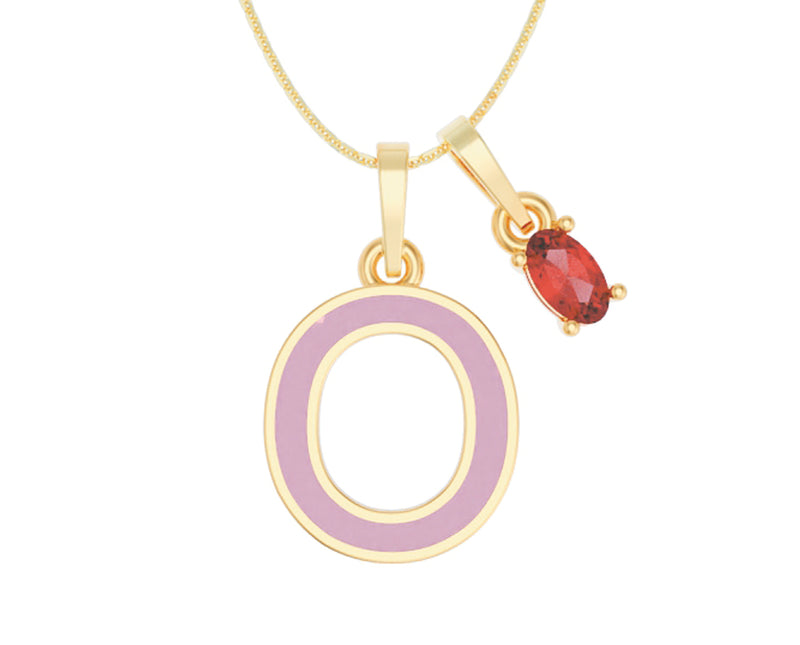 Inicial Esmaltada con Zirconia Roja