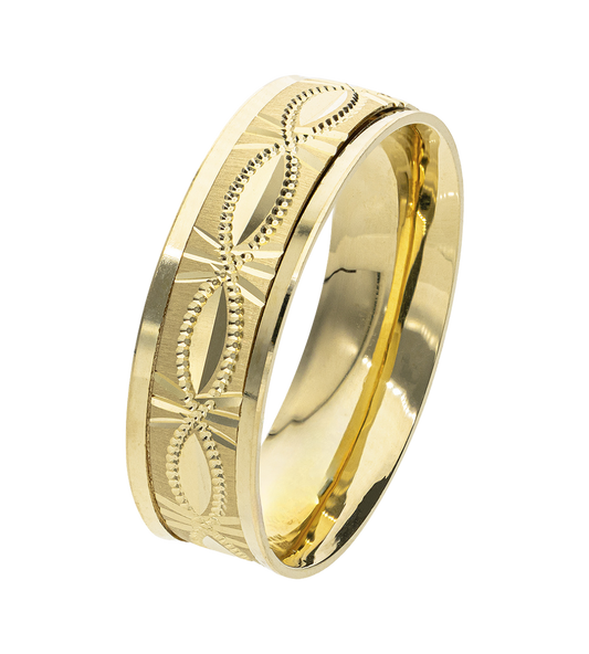 Argolla Oro Amarillo Óvalo