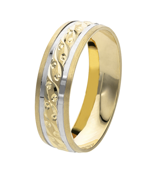 Argolla Amarillo Grecas Oro 10K