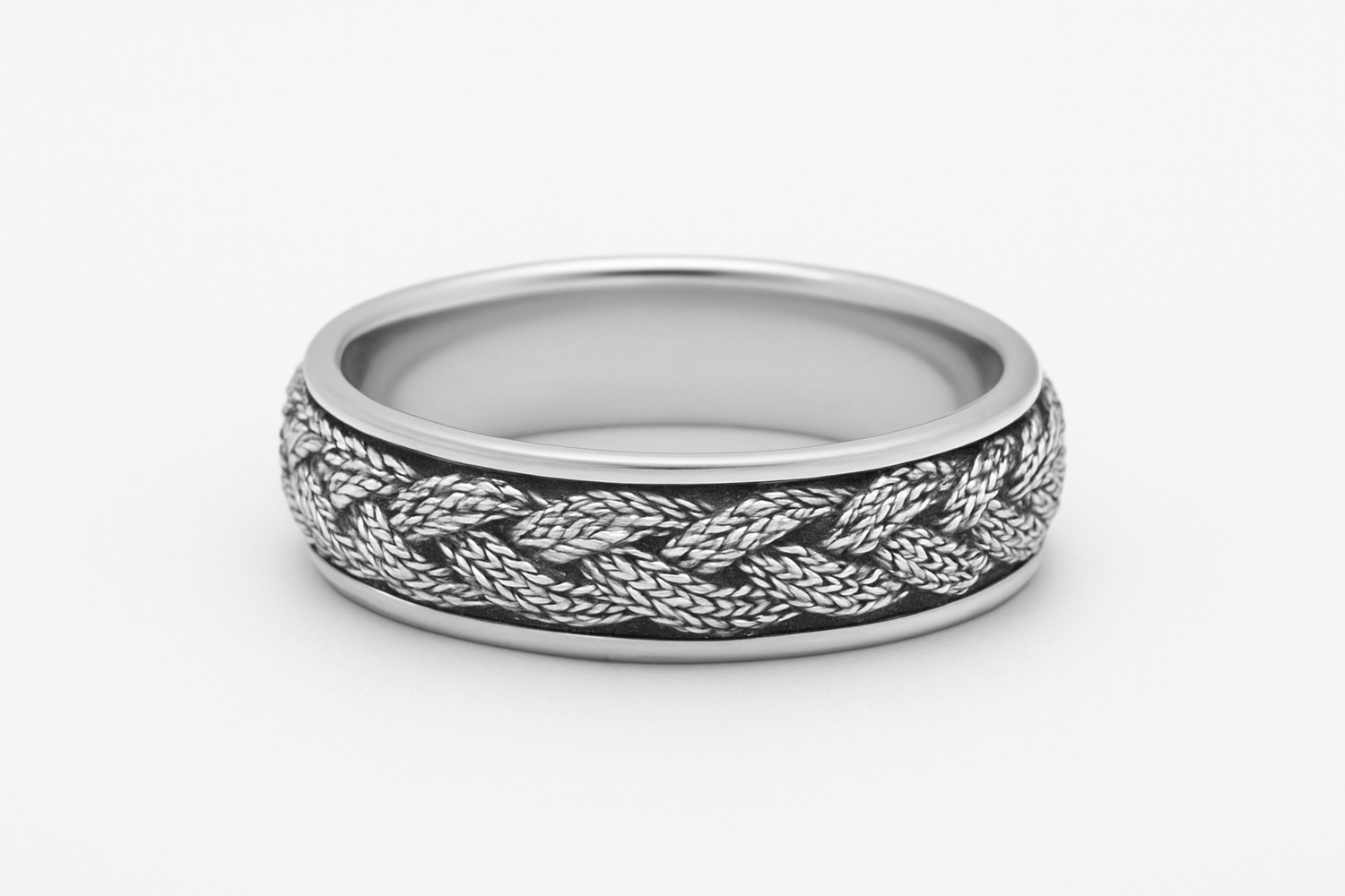 Argolla Trenzado de Plata