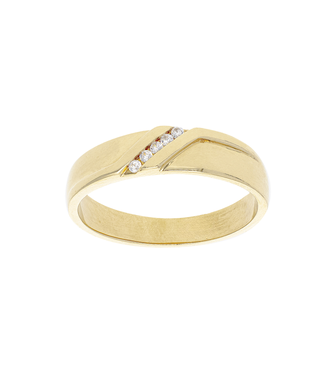 Argolla Zirconia Oro 14K