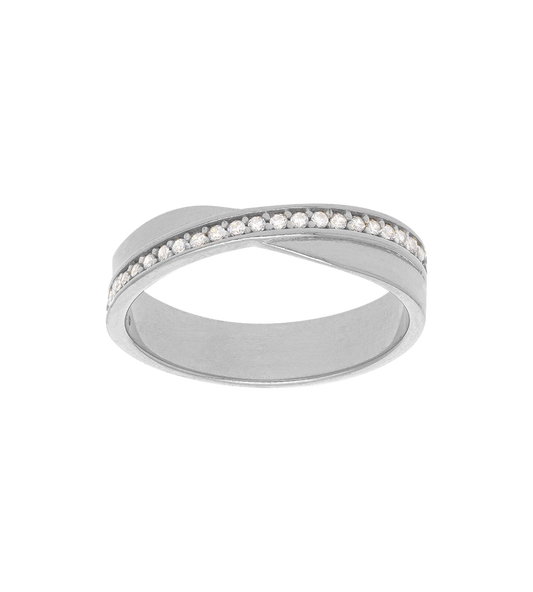 Argolla Oro Infinito Zirconias