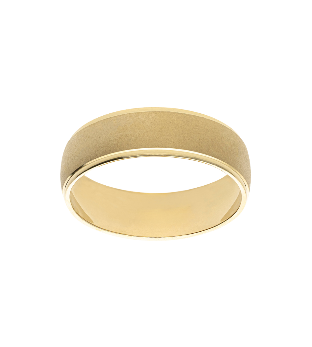Argolla Amarillo Arenado Oro 14K