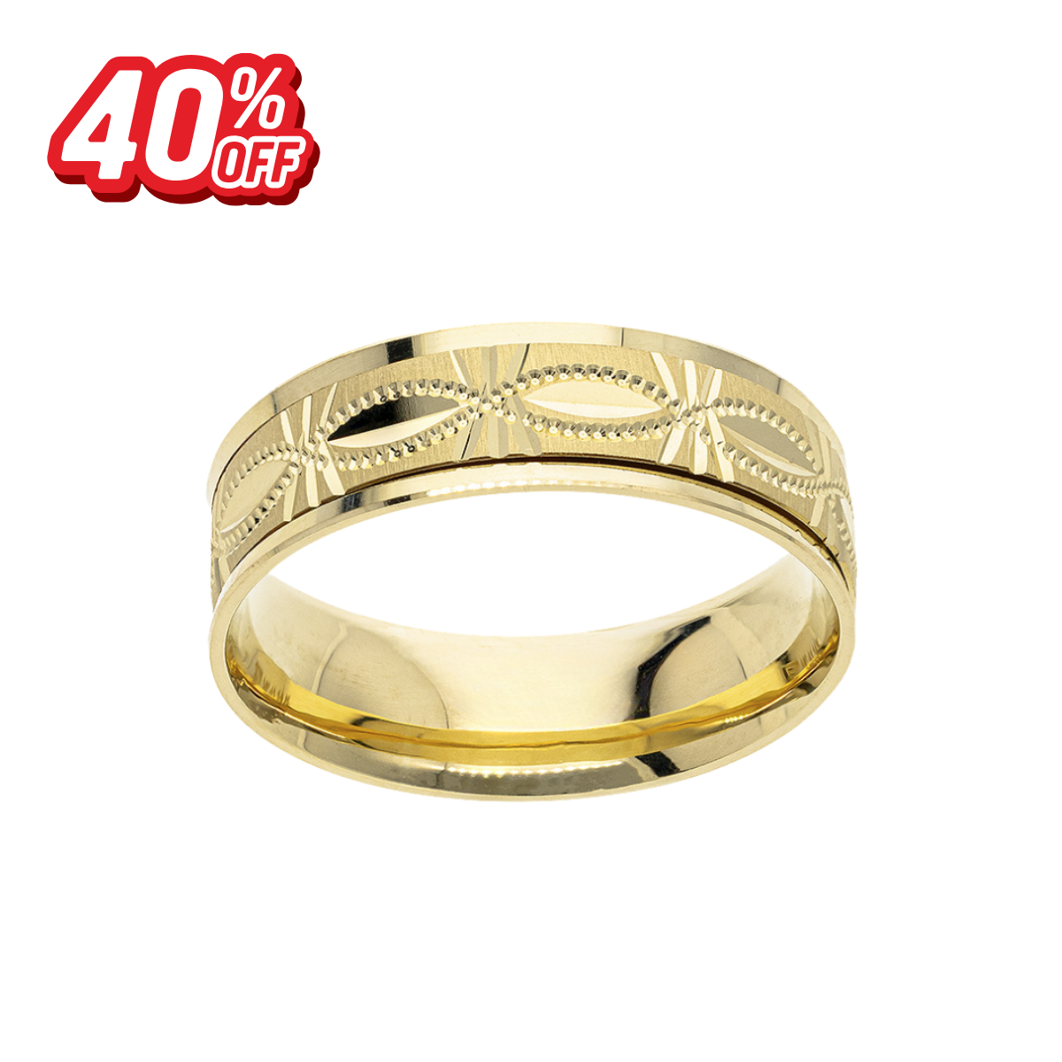 Argolla Oro Amarillo Óvalo