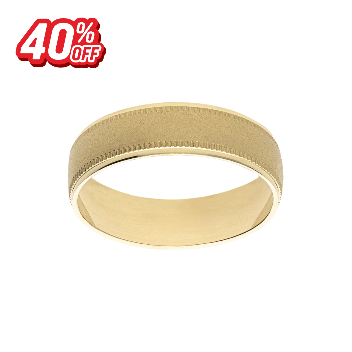 Argolla Oro Amarillo Bisel 10K