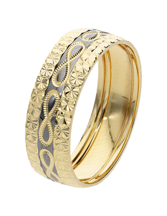 Argolla Infinito Amarillo Oro 14K