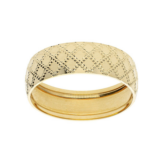 Argolla Rombos Oro 14k