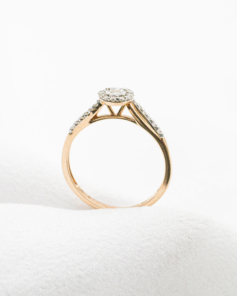 Anillo Roseta con Diamantes