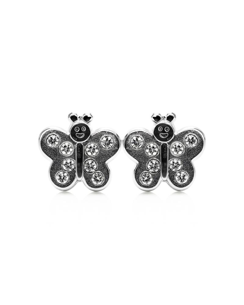 Broquel Mariposa con Zirconia