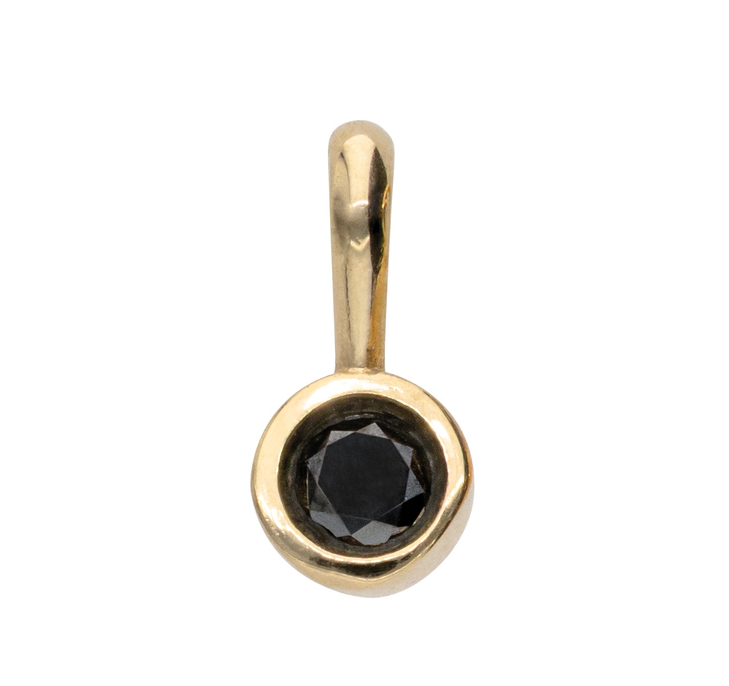 Dije Abril con Diamante Negro