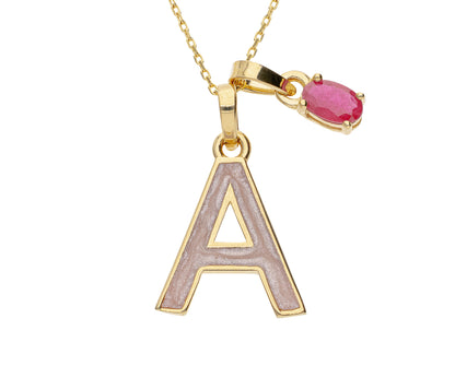 Inicial Esmaltada con Zirconia Roja