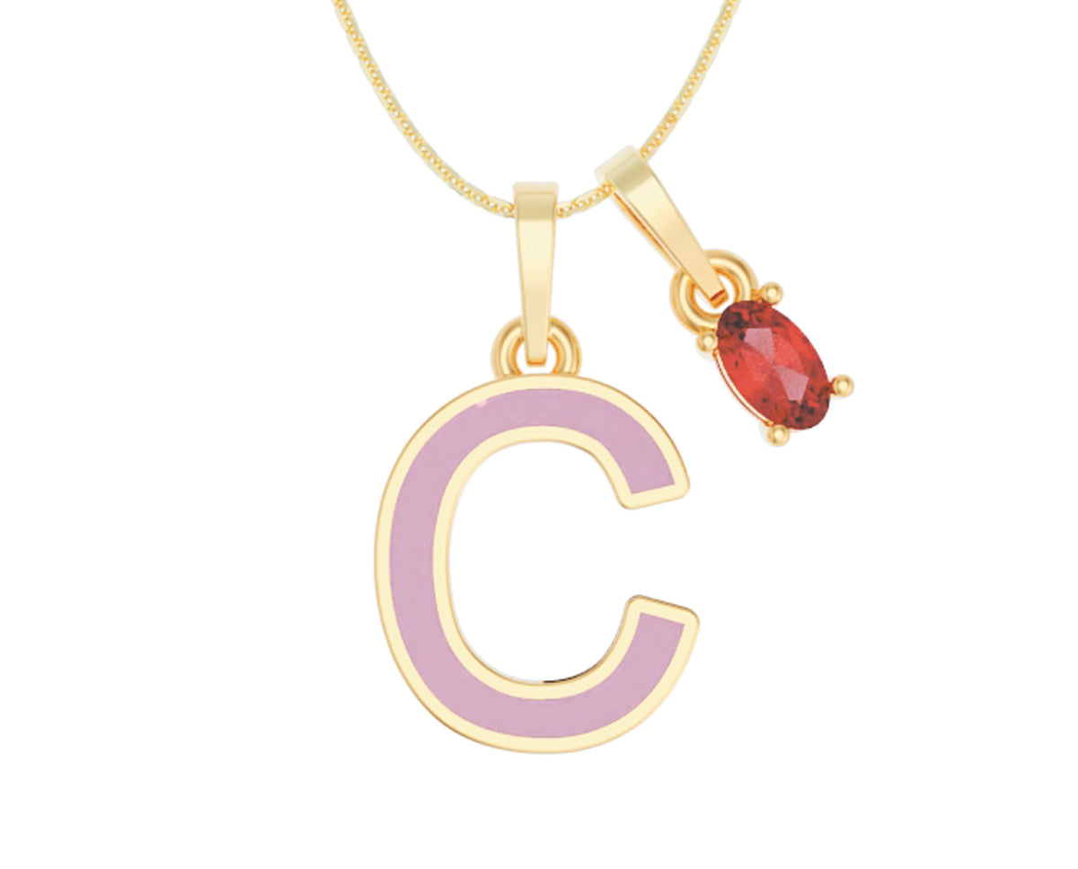 Inicial Esmaltada con Zirconia Roja