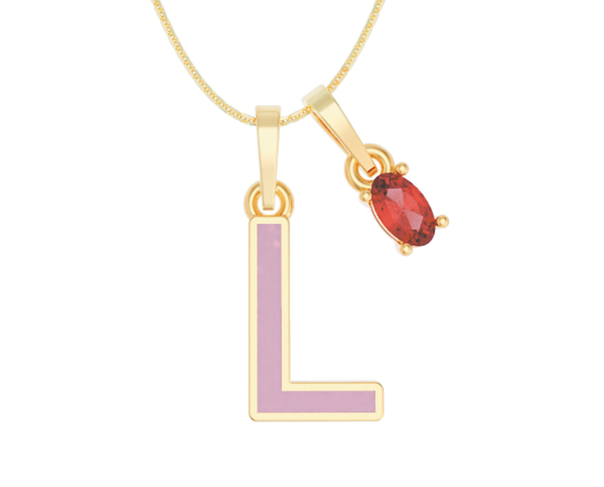 Inicial Esmaltada con Zirconia Roja