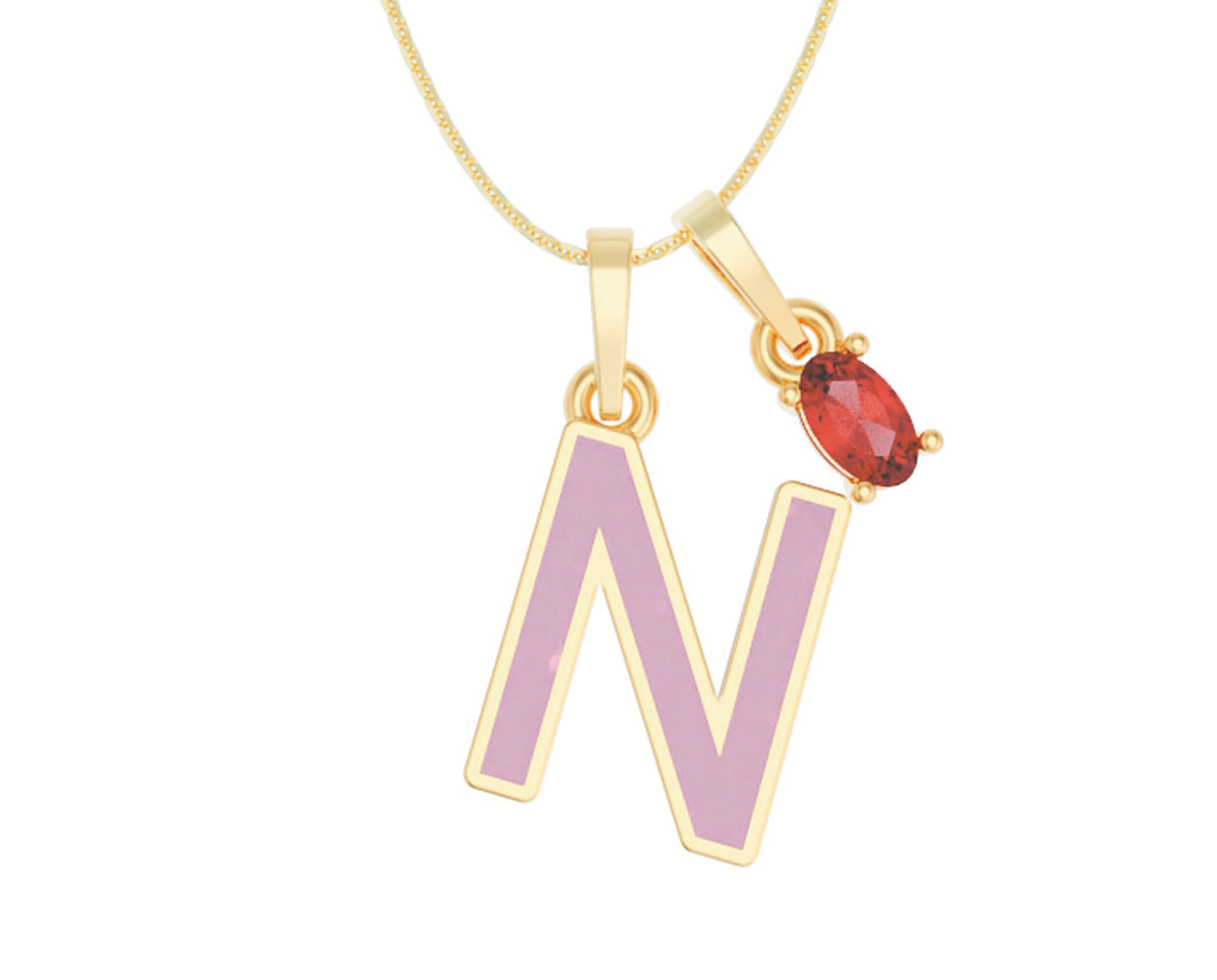 Inicial Esmaltada con Zirconia Roja