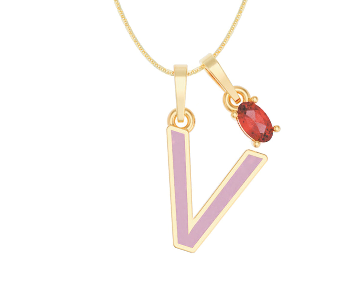 Inicial Esmaltada con Zirconia Roja