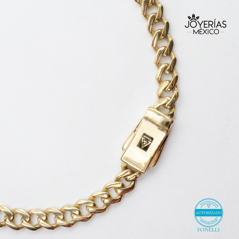 Pulsera Barbada 4.5mm de Oro 10k
