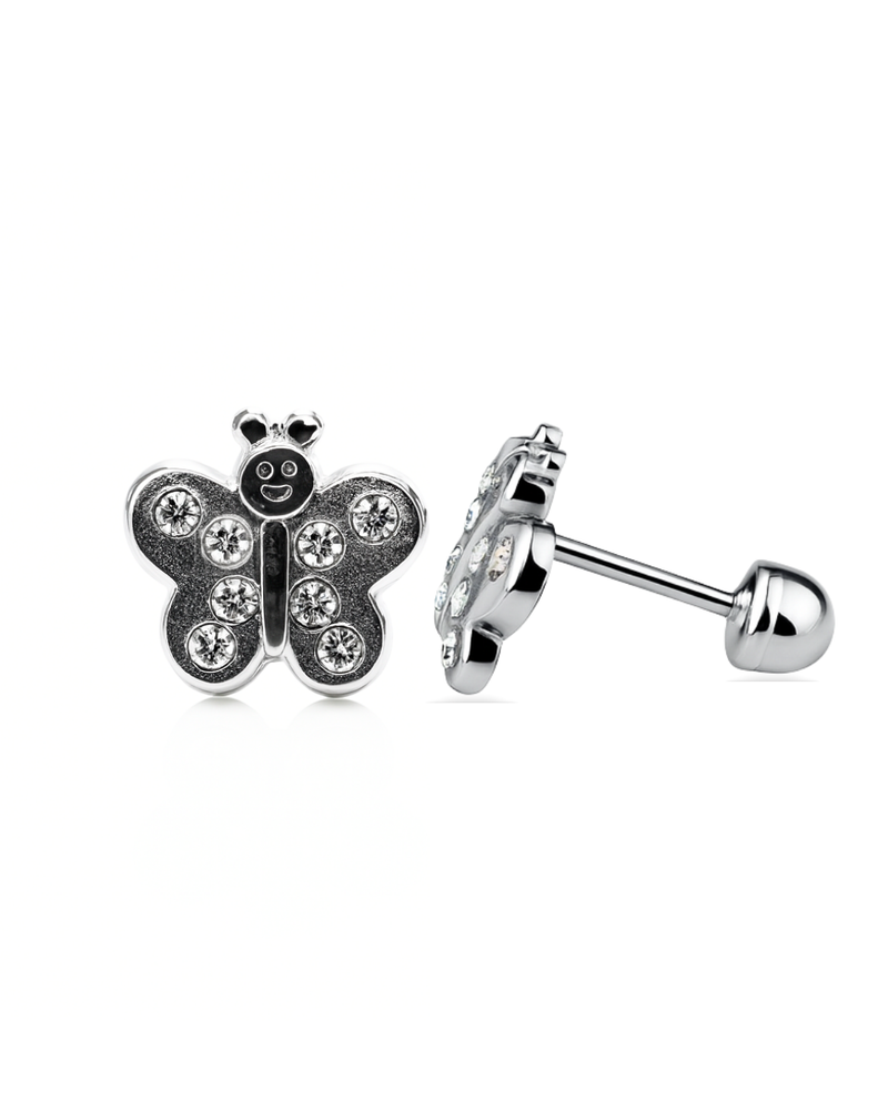 Broquel Mariposa con Zirconia