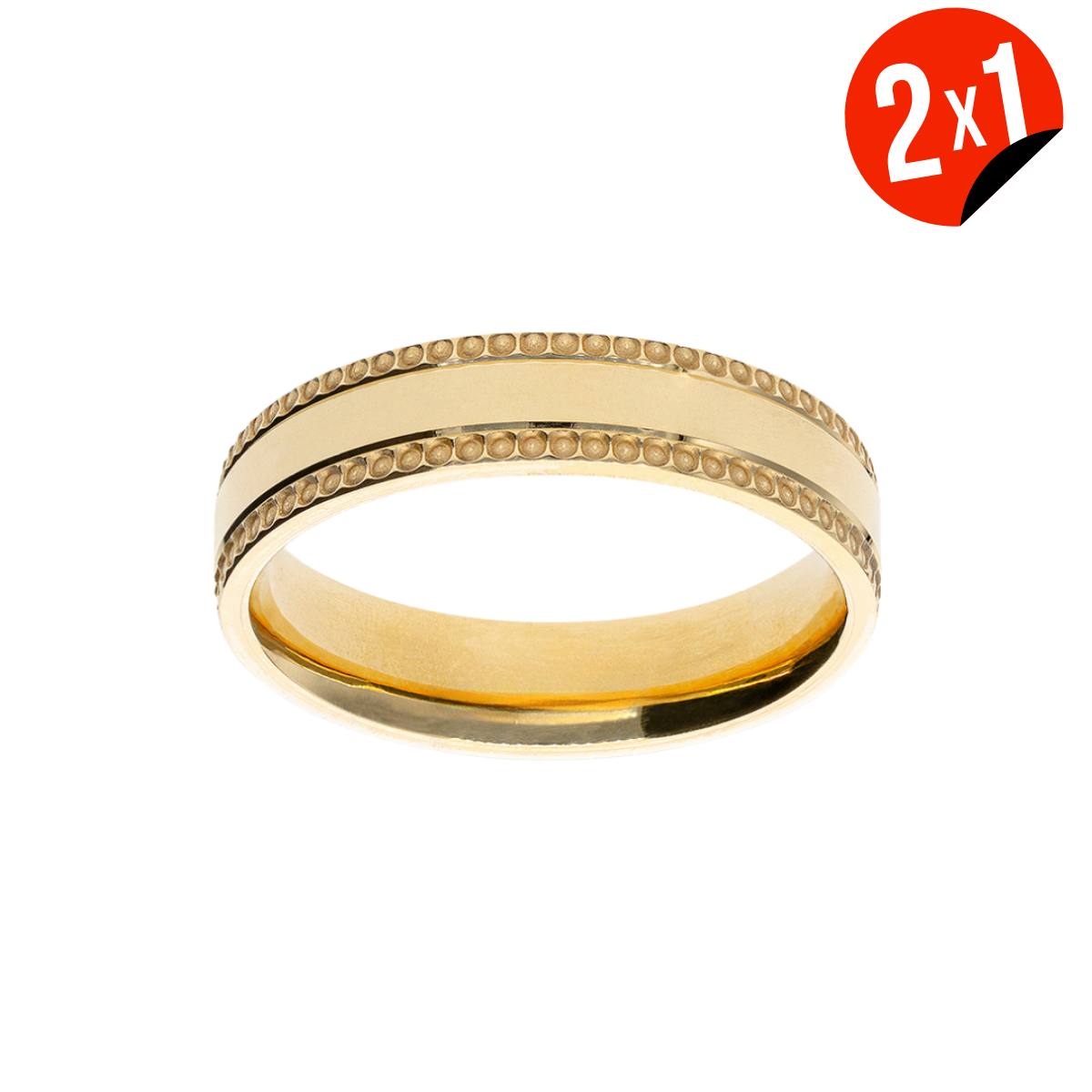 Argolla Puntos Oro 14K