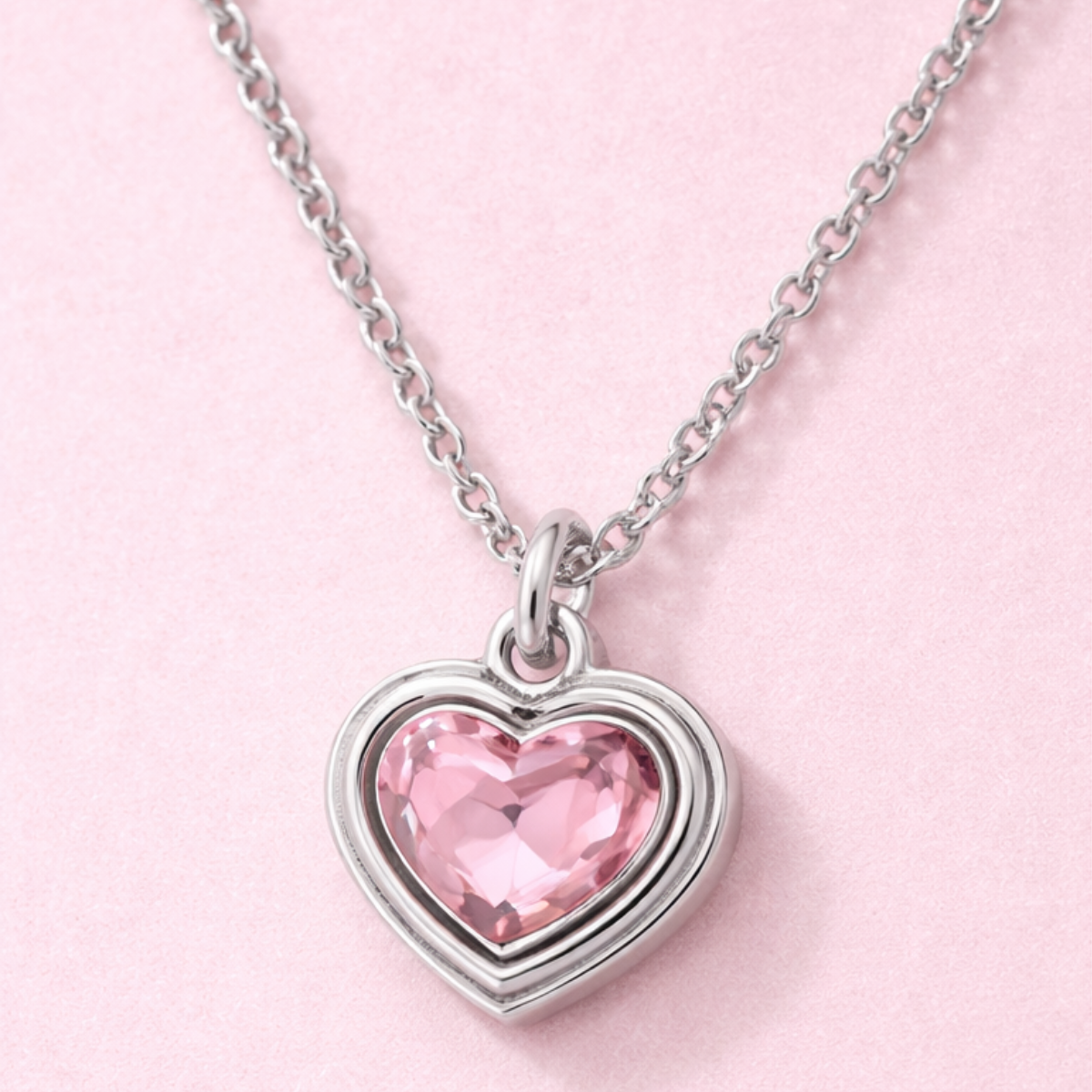 Dije Corazón Oro 10k con Zirconia