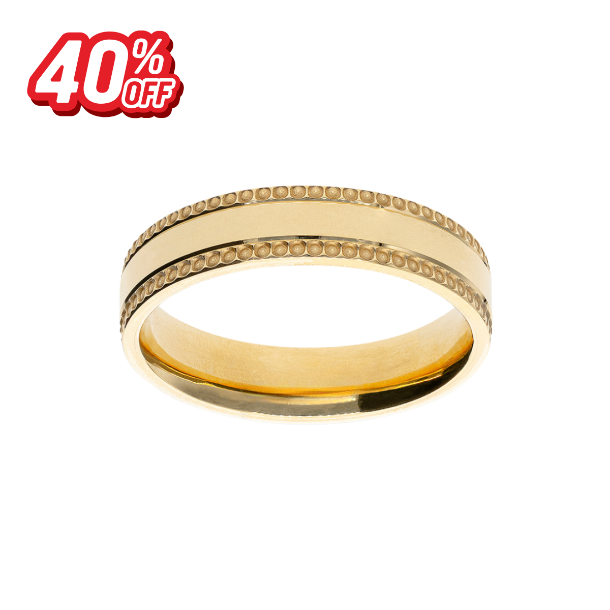 Argolla Puntos Oro 14K