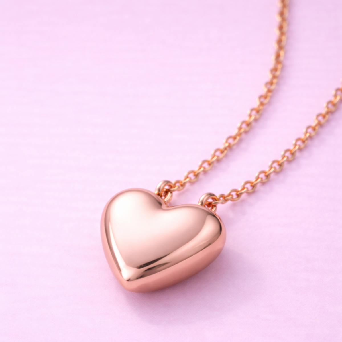 Gargantilla Corazón Liso Oro 10k