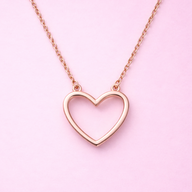 Gargantilla Corazón Oro 10k