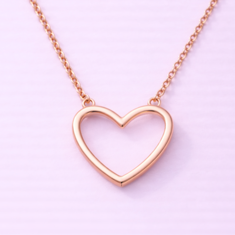 Gargantilla Corazón Oro 10k