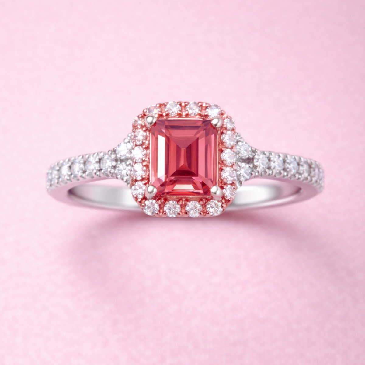 Anillo Plata Ley. 950 con Zirconia