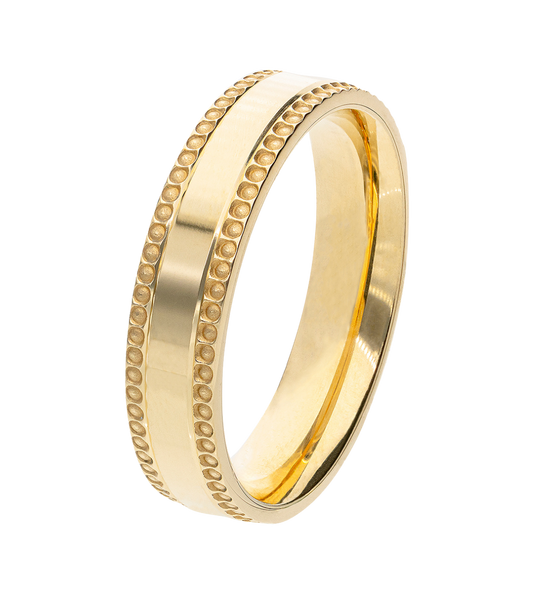 Argolla Puntos Oro 14K