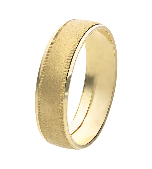 Argolla Oro Amarillo Bisel 10K