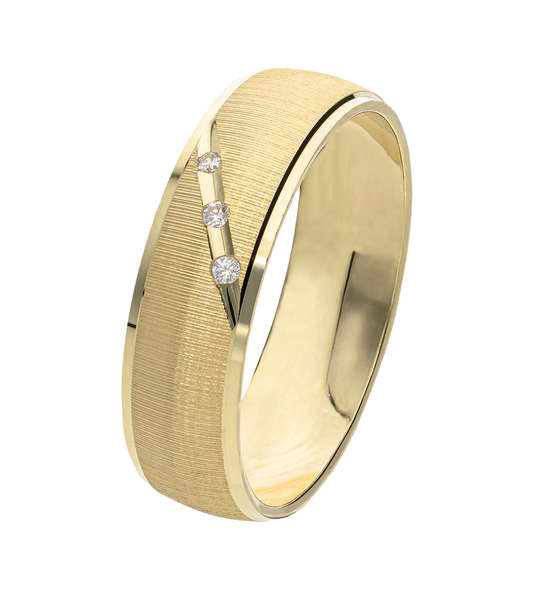 Argolla Oro Amarillo Biselado 10K