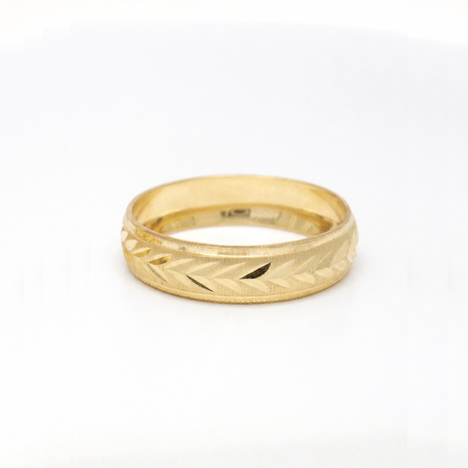 Argolla De Matrimonio Oro Amarillo 10k 6mm Flechas