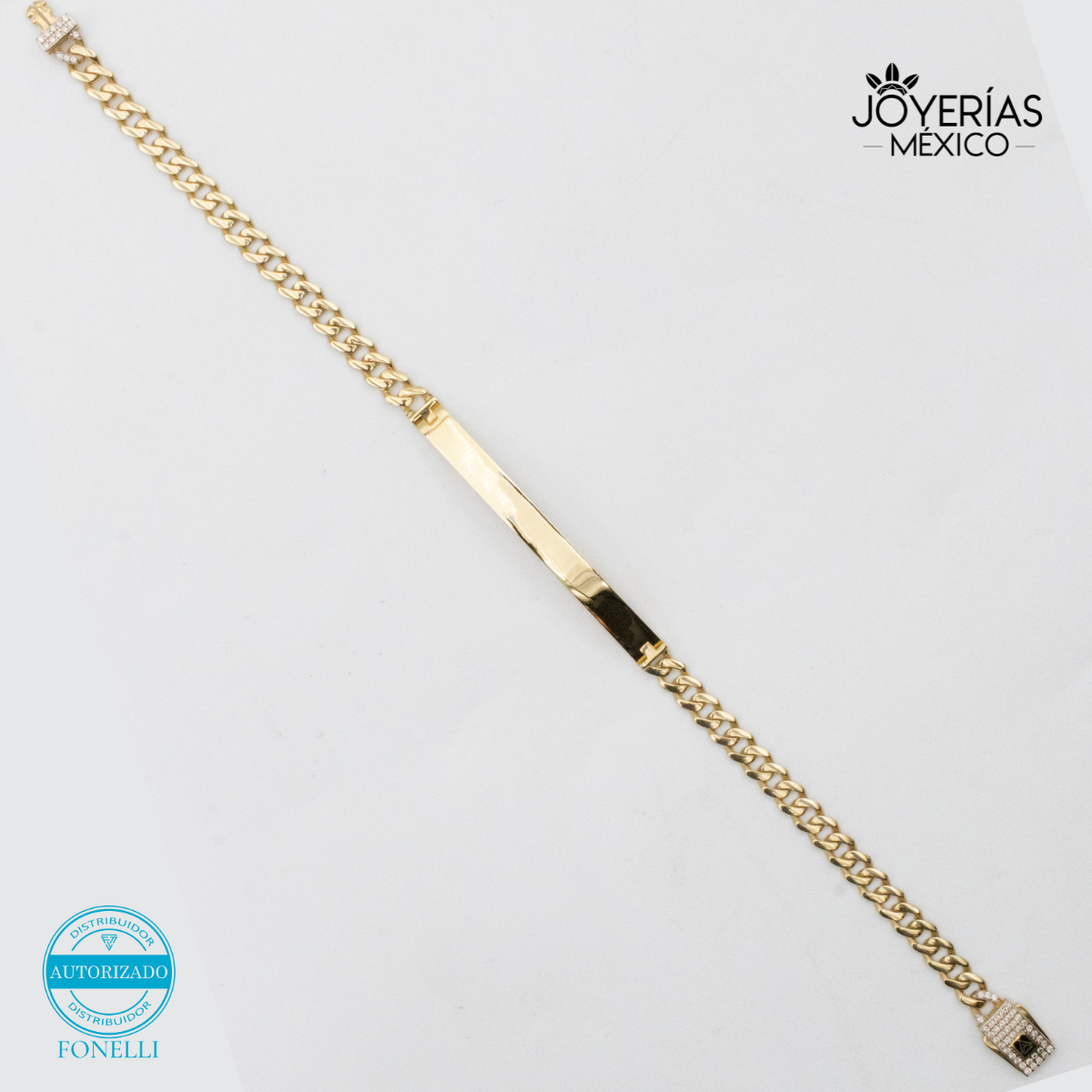 Esclava Barbada 4.5mm de Oro 10k