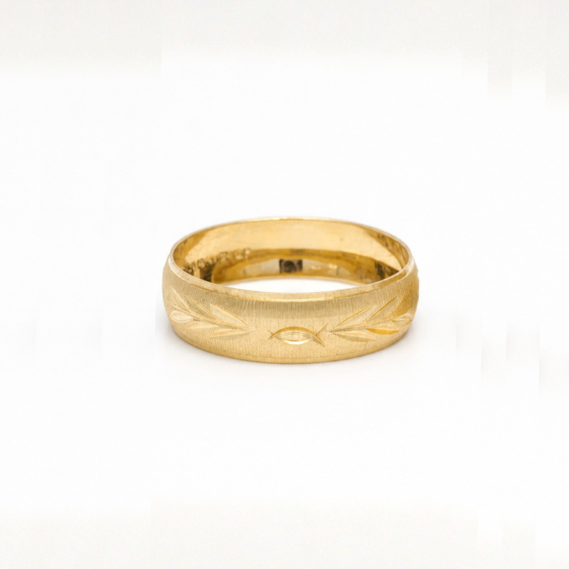 Argolla De Matrimonio Oro Amarillo 10k 6mm Abundancia