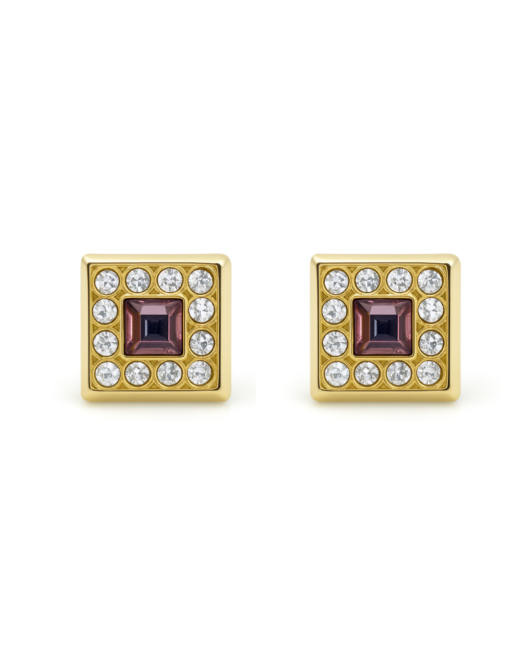 Broqueles Cuadrados con Zirconia
