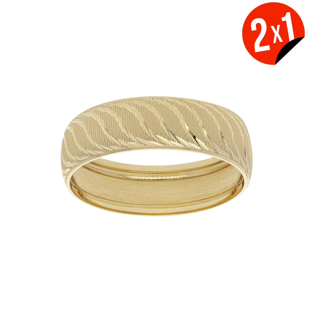 Argolla Olas Oro Amarillo 14K