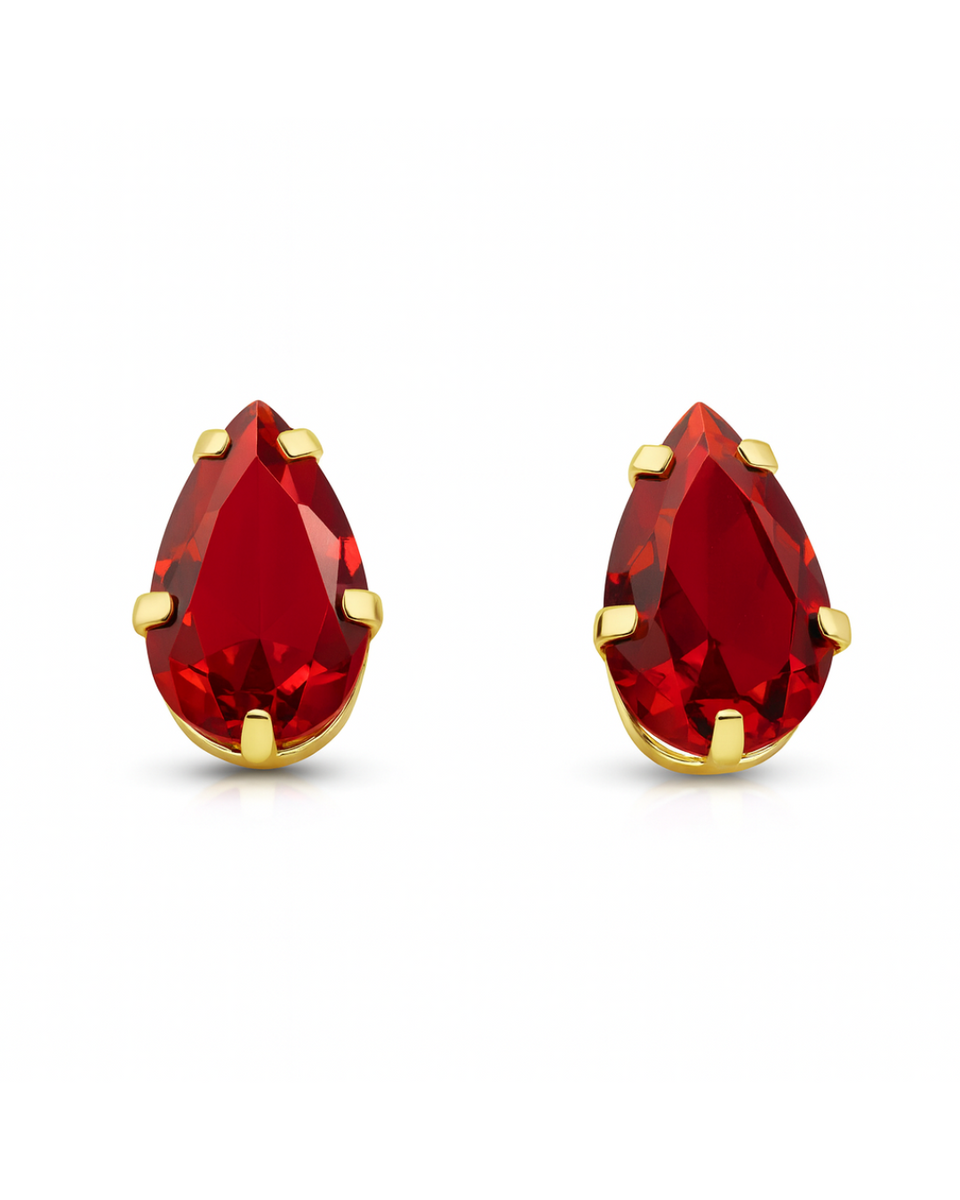 Broqueles de Pera con Zirconia