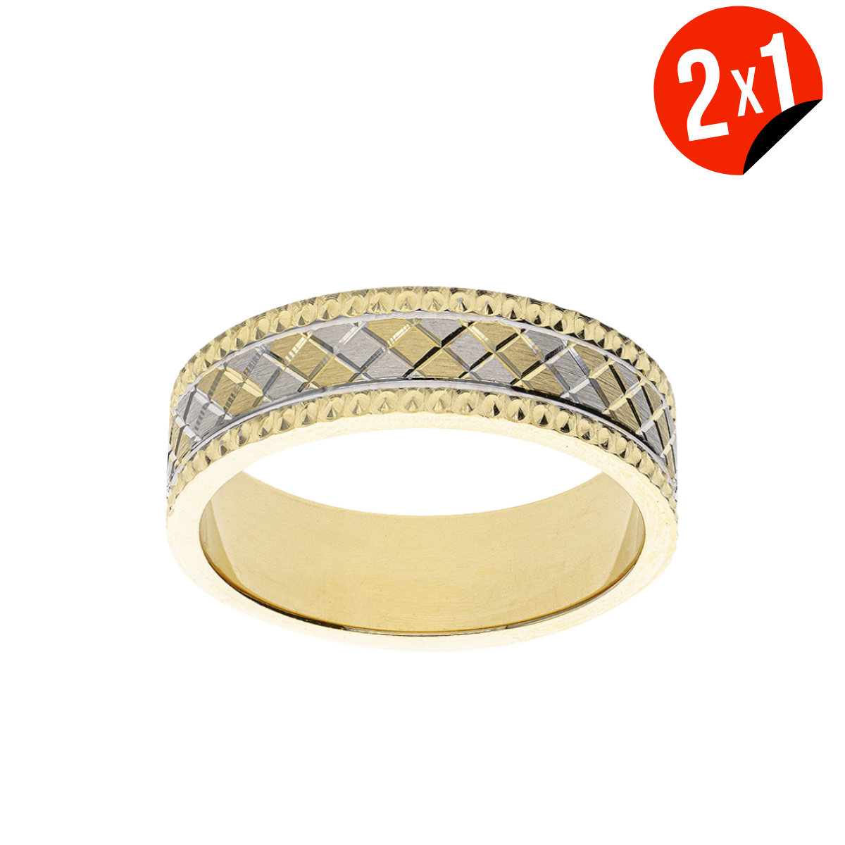 Argolla Rombo Oro 14K