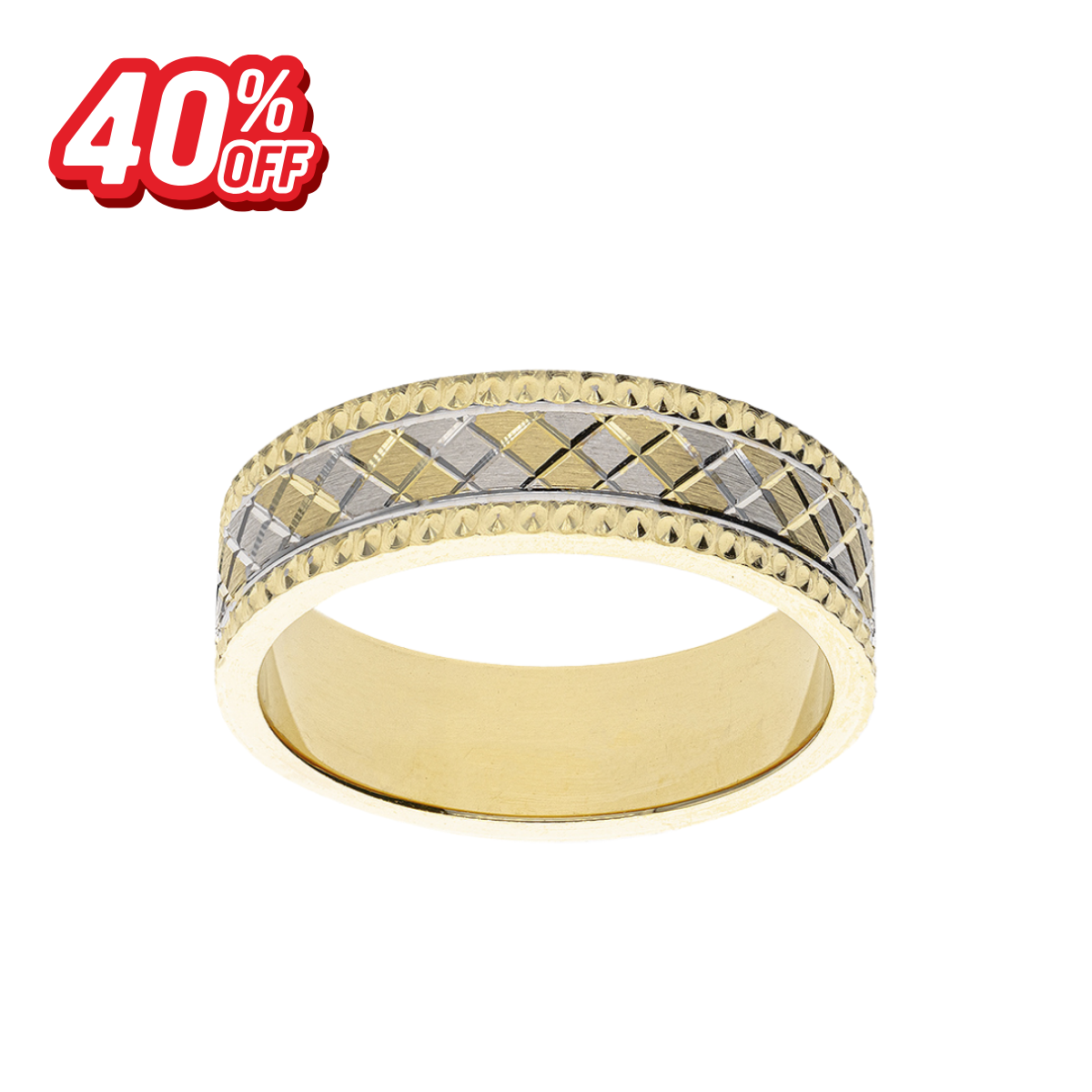 Argolla Rombo Oro 14K