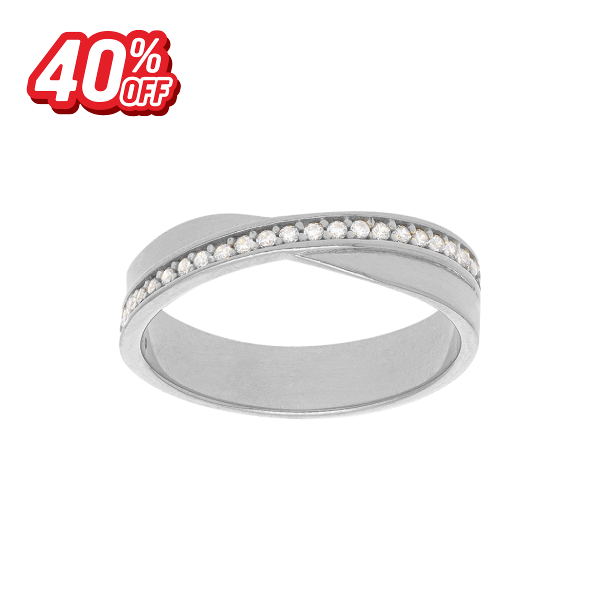 Argolla Oro Infinito Zirconias