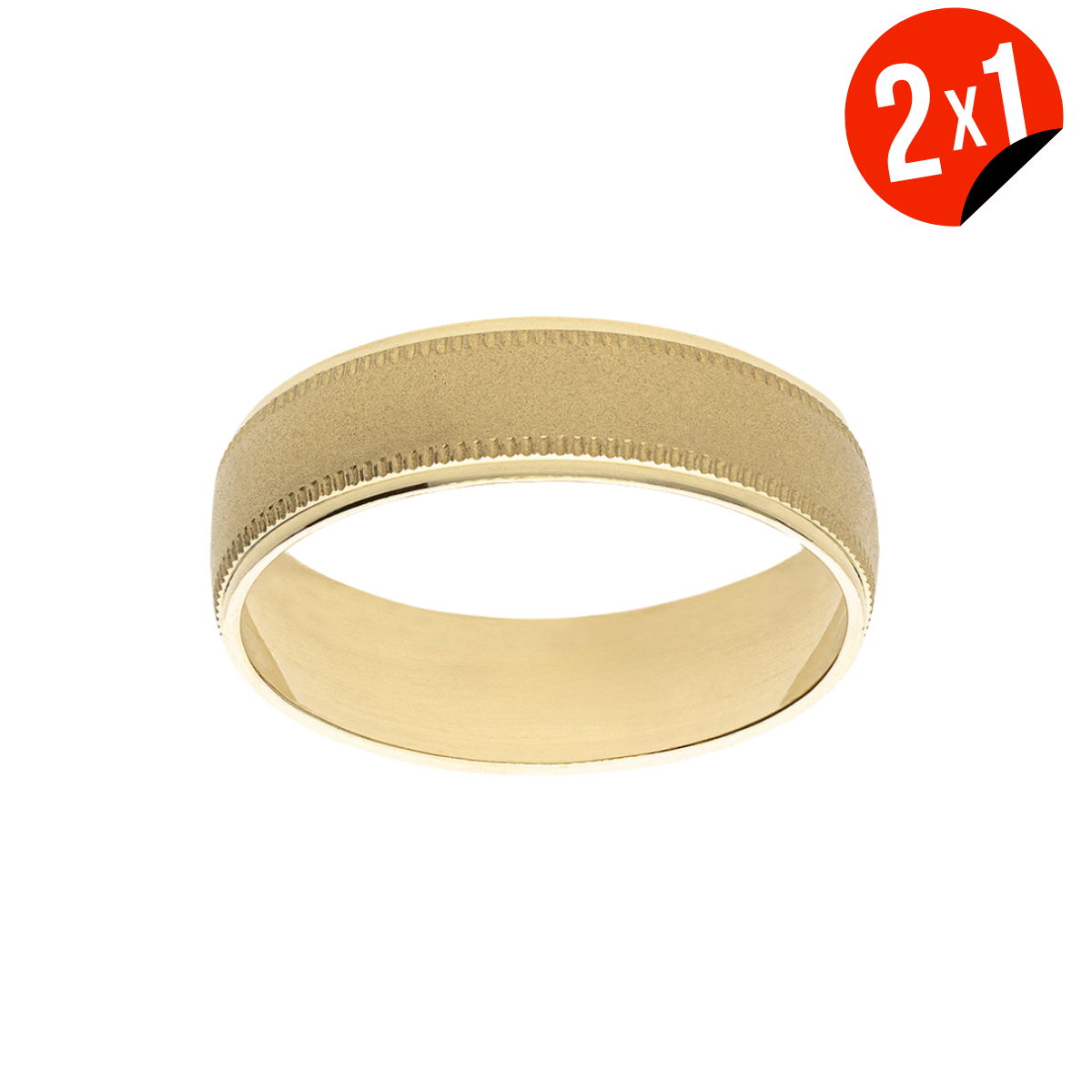 Argolla Oro Amarillo Bisel 10K