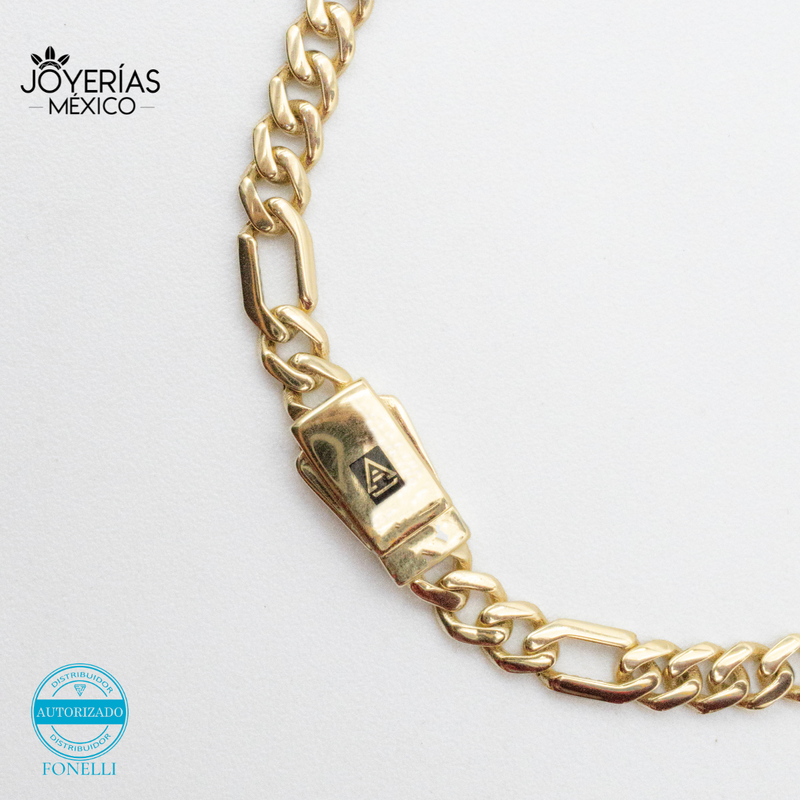 Pulsera 5x1 de 4.5mm de Oro 10k