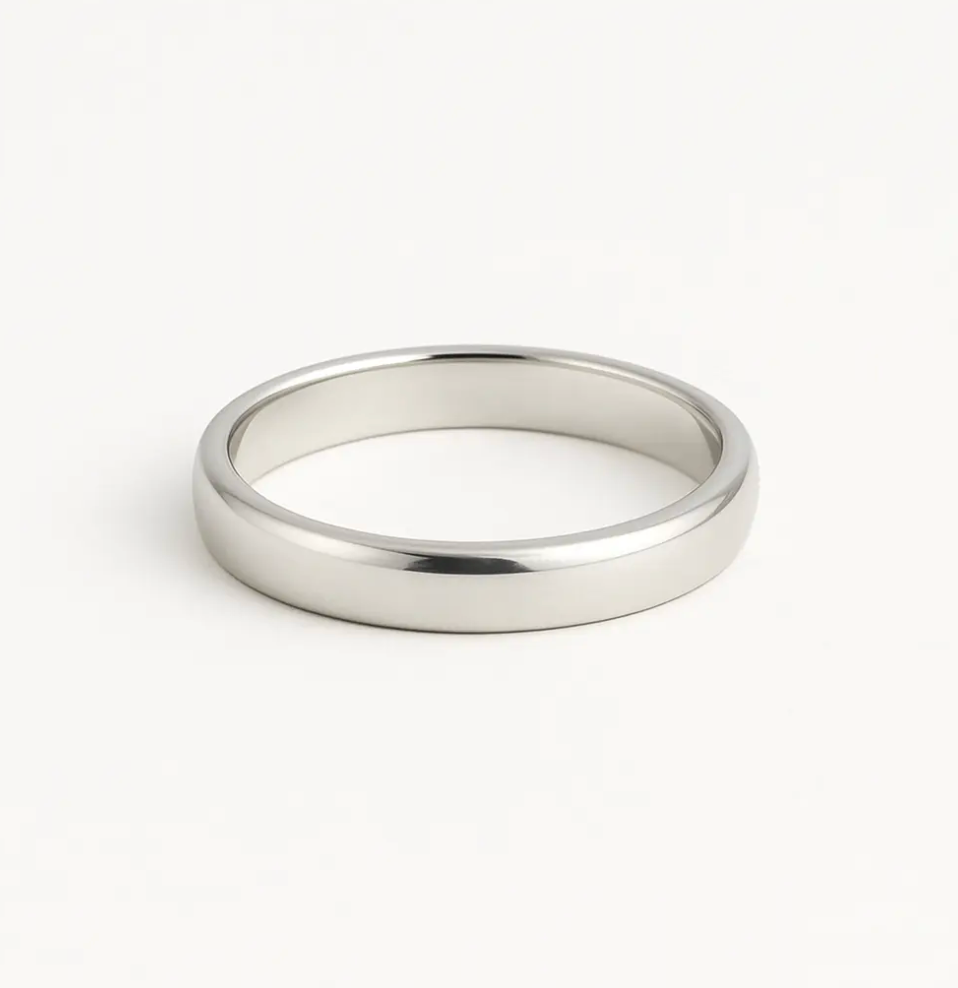 Argolla Lisa 4mm Plata 950