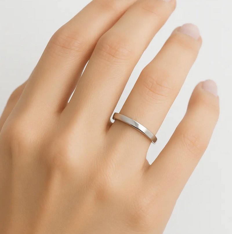 Argolla Lisa 4mm Plata 950