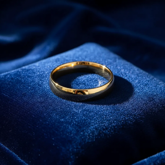 Argolla De Matrimonio Oro Amarillo 10k 4mm Lisa Confort Light