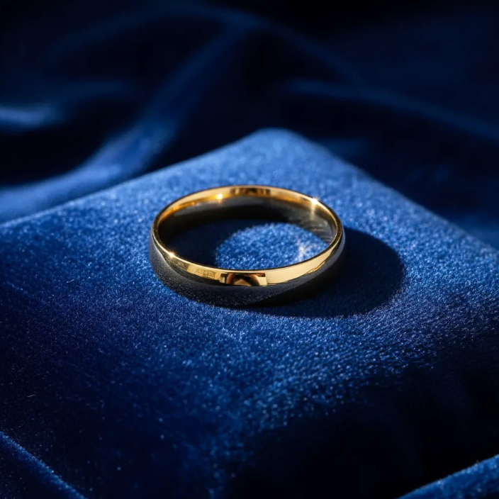 Argolla De Matrimonio Oro Amarillo 10k 4mm Lisa Confort Light