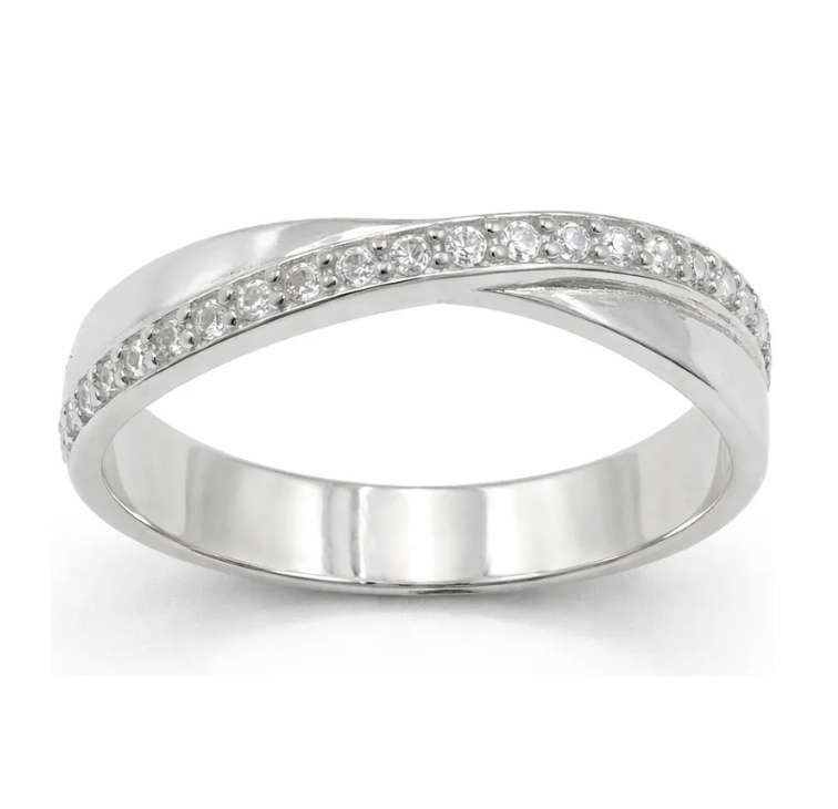 Argolla De Matrimonio Con Zirconia Plata 950