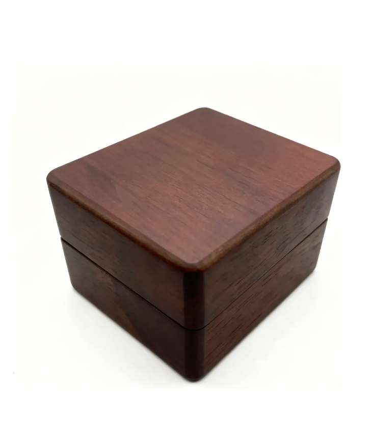 Caja De Nogal Para Argollas Personalizable