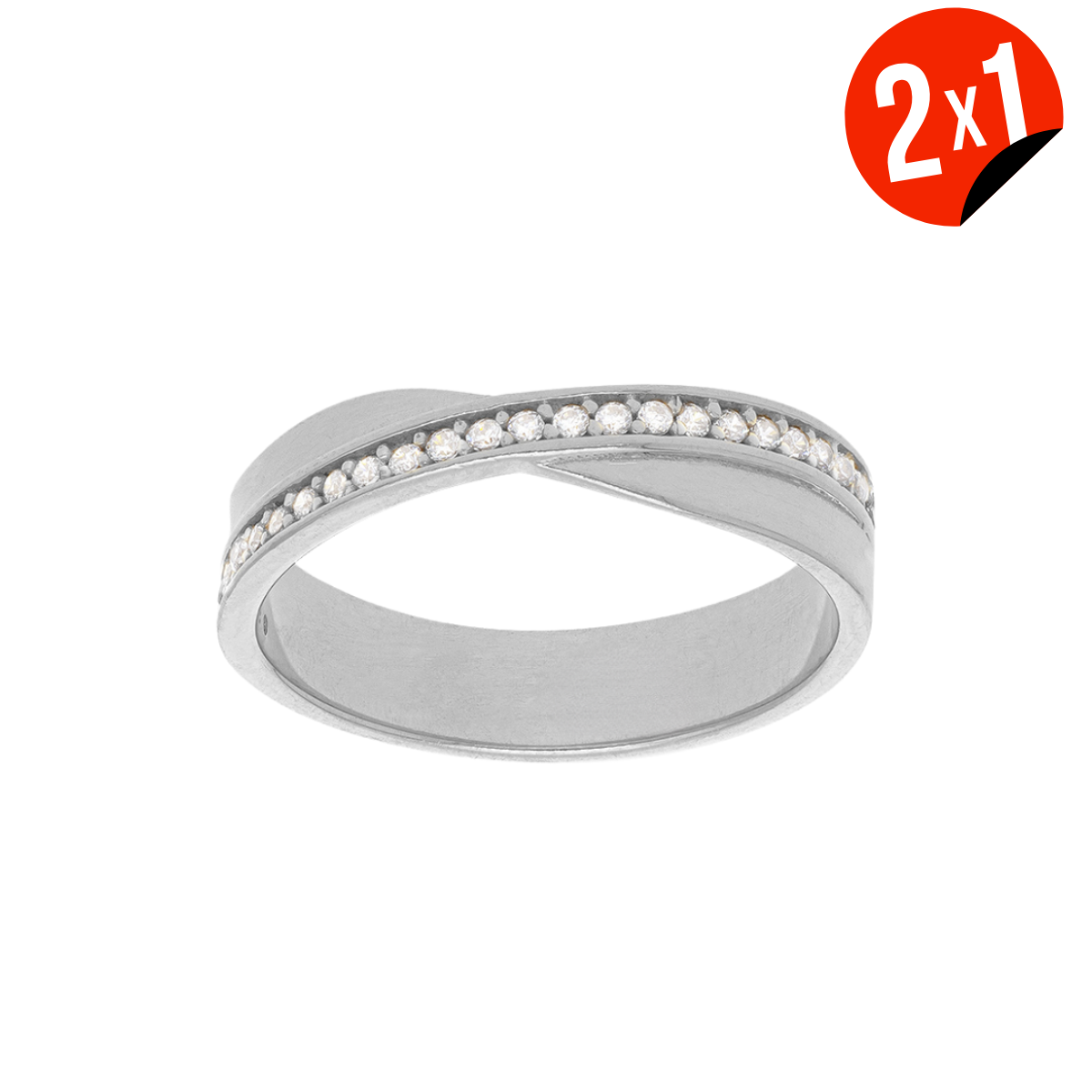 Argolla Oro Infinito Zirconias